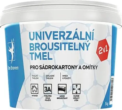 Obrázek produktu pro Univerzální tmel DEN BRAVEN brousitelný, 5 kg