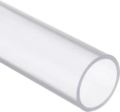 Produktbild von PVC-Harke, 43 mm Durchmesser, 50 mm Innendurchmesser, 14 Zoll, sehr robust, Aquarium, Visbehälter, Gewächshaus, Garten, transparent.