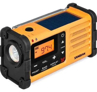 Produktbild von Sangean Electronics MMR-88 USB-C gelb Notfall/Kurbel/Solar Radio