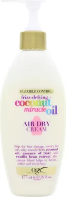 Produktbild von OGX Coconut Miracle Oil Air Dry Cream 177ml pflegende Feuchtigkeitscreme für die Haare ohne Föhnen