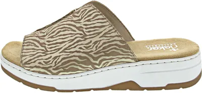 Immagine prodotto di Rieker, muli con zeppa da donna, beige