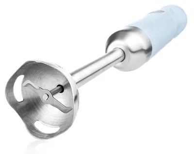 Retro-Stabmixer, 600 W, 4 Stufen, Turbofunktion, Edelstahl, hellblau