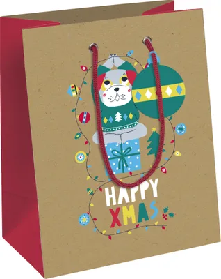 Produktbild von Clairefontaine 6x Geschenktasche 17x6x22cm, Weihnachten Mehrfarbig X-29550-0C