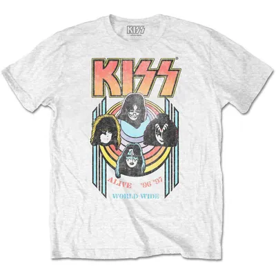 Immagine prodotto di KISS - Maglietta unisex X-Large World Wide - Bianco
