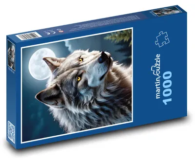 Obrázok produktu pre martinpuzzle - Puzzle 1000 - Vlk pri úplnku