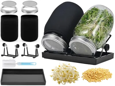 Productafbeelding van Anzuchtset, Sprossen Keimglas, Breed Opening Sprossenglas, Set keimgläser