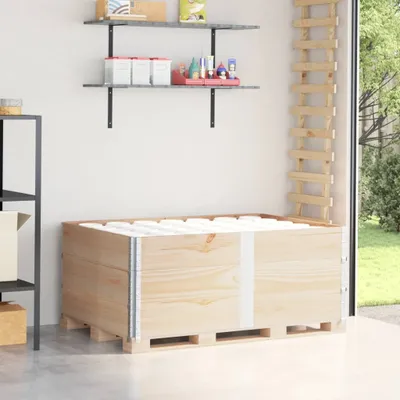 Produktbild von Stabli Möbel Paletten-Aufsatzrahmen 3 Stk. 150x100 cm Massivholz Kiefer - Materialpflege CC1213966 2parcel