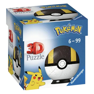 Image de Ravensburger 3D Puzzle 11266 - Puzzle-Ball Pokémon Pokéballs - Hyperball - [EN] Ultra Ball - 54 pièces - pour les fans de Pokémon Autres