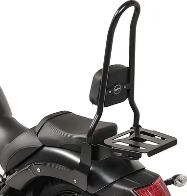 Image de Sissy Bar XL3 pour Kawasaki Vulcan S / Café 15-25 avec porte-bagages noir
