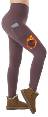 Produktbild von ineepor Thermo Leggings Damen Thermoleggings Damen Winter Gefüttert Leggins mit