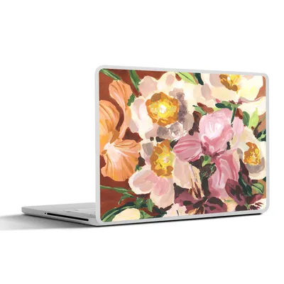 Produktbild von MuchoWow® Laptop Aufkleber Sticker Cover Blumen - Pflanzen - Orchidee - Kunst 36.5x27.5 cm - Laptop-Sticker