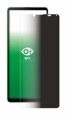 A screen protector for a smartphone is shown on a green background.