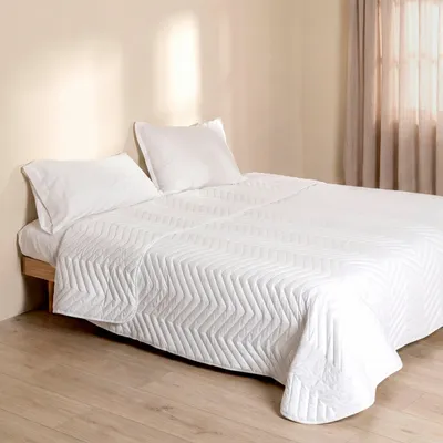 Image de Couette HappyFriday Basic Arista Blanc 240 x 260 cm