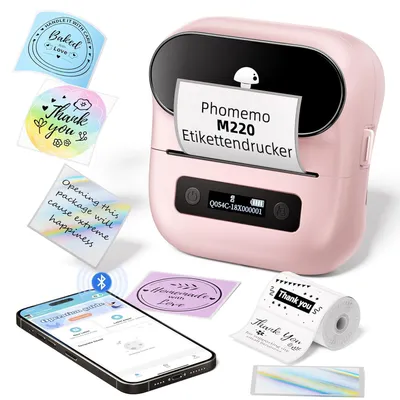 Image de Phomemo Imprimante d'étiquettes Bluetooth thermique portable