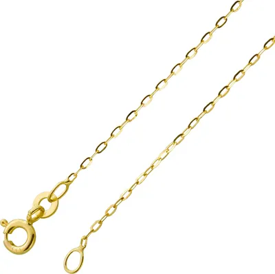Produktbild von Ankerkette 1,1mm Gelbgold 585 14 Karat Goldkette poliert flach 45