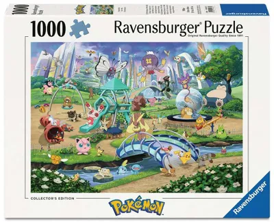 Image de Puzzle pour adultes, 1000 pièces - Pokémon - Eevee et le parc