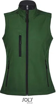Image de SOLs 46801 | Gilets de corps / vestes de rallye softshell sans manches pour femmes - Couleur : Bottle Green - Taille : S