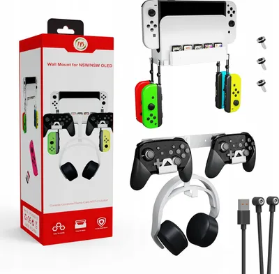 Zdjęcie produktu dla Uchwyt Ścienny Wieszak na Ścianę do Nintendo Switch / Switch OLED / Switch LITE / NS252