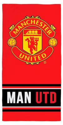 Obrázek produktu pro Manchester United plážová osuška červená – 75 x 150 cm – 100 % bavlna