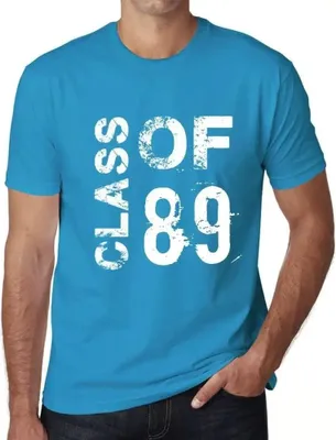 Produktbild von Herren Grafik T-Shirt Klasse von 89 – Class of 89 – Geschenk 35. Geburtstag Jahrestag 35 Jahre Jubiläum 35 Jährige Mann Jahrgang 1989 Kurzarm Lustige