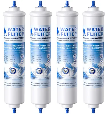 Kühlschrank-Wasserfilter 4er-Set, Ersatz für Samsung DA29-10105J, Aktivkohle