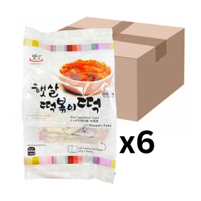 Produktbild von 6er-Pack Matamun Reiskuchen Tteokbokki Stangen 600g