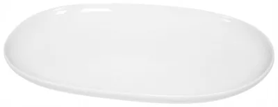 Produktbild von Chodzież Atelier Ovaler Servierteller 39 cm Weiß Porzellan