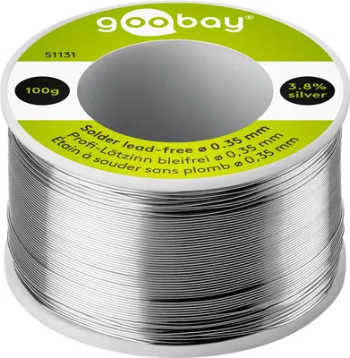 Produktbild von goobay Lötzinn, bleifrei, ø0,35 mm - 100g Rolle