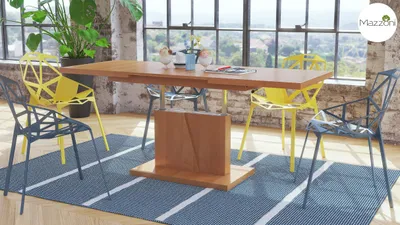 Produktbild von Design Couchtisch Grand Noir ausziehbar höhenverstellbar Tisch 120-180 cm Esstisch