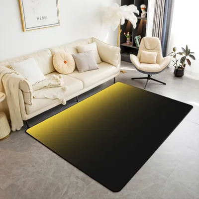 Image de Tapis décoratif pour enfants, aux couleurs jaune et noir