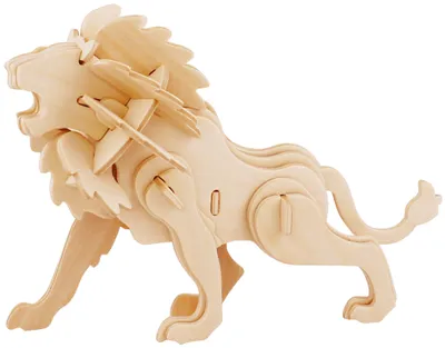 Image de Marabu KiDS 3D Puzzle "Lion" 34 pièces kit de construction en bois
