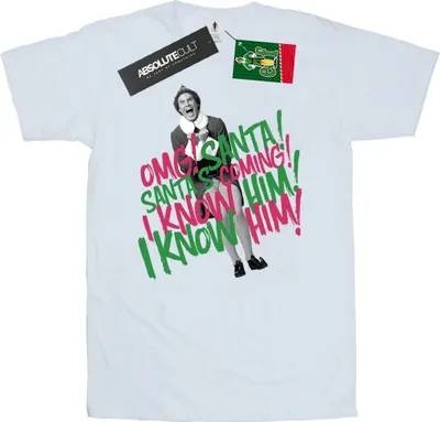 Produktbild von Elf - "Santa's Coming" T-Shirt für Herren BI23747 (3XL) (Weiß)