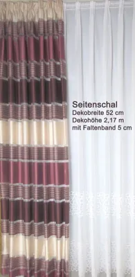 Produktbild von Seitenschal quergestreift BXH 0,50 x 2,17 m lila