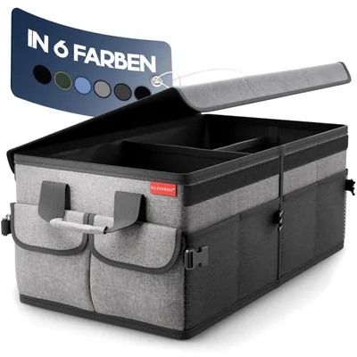 Productafbeelding van HELDENWERK® Premium kofferbakzak voor auto, inklapbaar met antislip klittenband