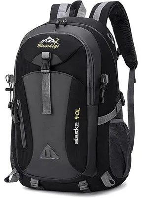 Produktbild von Wanderrucksack 40L Herren Damen Trekkingrucksack Wasserdichter Rucksack Leicht Groß Reiserucksack, Outdoorrucksack mit Reflexstreifen Für Wandern, Radfahren, Klettern, Bergsteigen und Reisen Sport