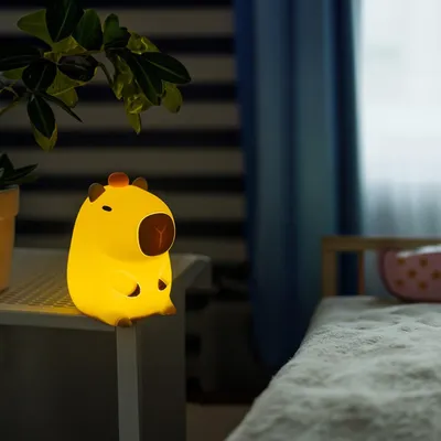 Obrázok produktu pre Nočné svetlo Forever Light, stmievateľné silikónové nočné svetlo, svetlo kapybary, USB dobíjateľné nočné svetlo, dotykové časovanie, pomôcka na spanie