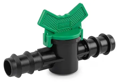 Produktbild von Absperrhahn Kugelhahn 20mm 2x Steckverbinder für PE Rohr Gartenbewässerung Absperrventil Durchflussregler BRADAS DSWZ08-2020L