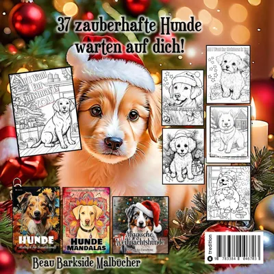 Produktbild von Malbuch Weihnachten für Erwachsene Hunde Weihnachten Süße Bescherung am Weihnachtsbaum