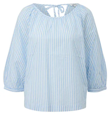 Produktbild von s.Oliver 2174663.51G1.46, Bluse, Erwachsener, Weiblich, Blau, 3/4 Ärmel, Lockere Passform