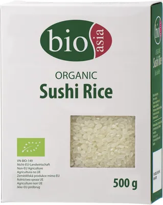 Produktbild von BIOASIA  Sushi Reis, Rundkornreis, für Sushi Zubereitung, 1 x 500 g