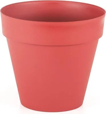Immagine prodotto di Vaso da fiori 76L rosso per interni ed esterni con sottovaso e drenaggio gratuiti