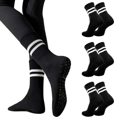Produktbild von Rutschfeste Pilates-Socken für Damen, 3er-Set
