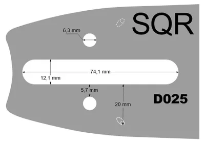 Obrázek produktu pro Vodicí lišta 15 3/8 1,6 mm Stihl SQR15-63ER