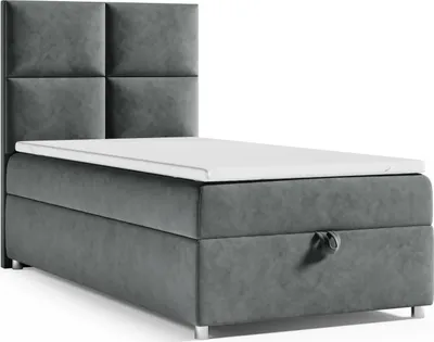 Produktbild von Best for Home Boxspringbett mit Bettkasten Trinity K2-SINGLE 70x200 Bonellfederkern inkl. Topper – Graphit