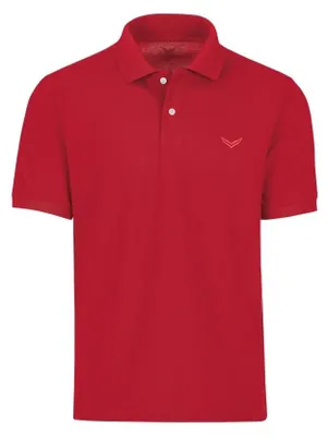 Zdjęcie produktu dla Trigema, koszulka polo męska, model 627601, kolor czerwony (wiśniowy), rozmiar 2XL