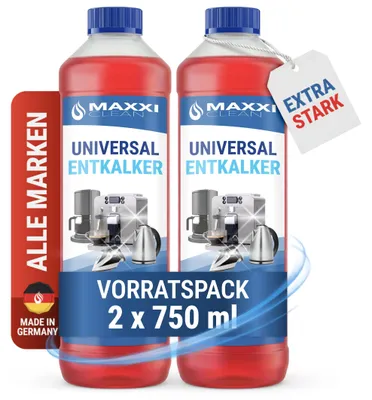 Produktbild von Maxxi Clean | 2x 750 ml Universal Entkalker Konzentrat für Kaffeemaschinen & Kaf
