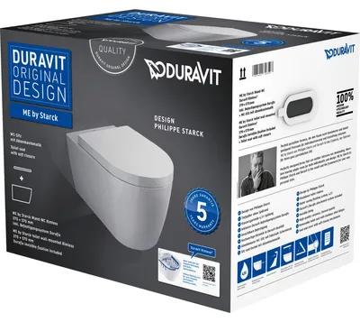 Obrázok produktu pre Duravit Tiefspül-WWC ME by Starck Set Rimless 370x570mm
