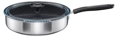 Produktbild von Fiskars 1072314, Rund, Sauteuse-Pfanne, Edelstahl, Keramik, 150 °C, Edelstahl