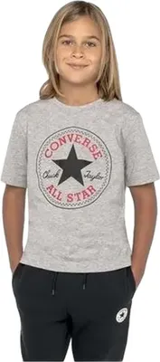 Produktbild von Converse Kids Chuck Kurzarm-t-shirt Grau 10-12 Years Jungen Grau 10-12 Years