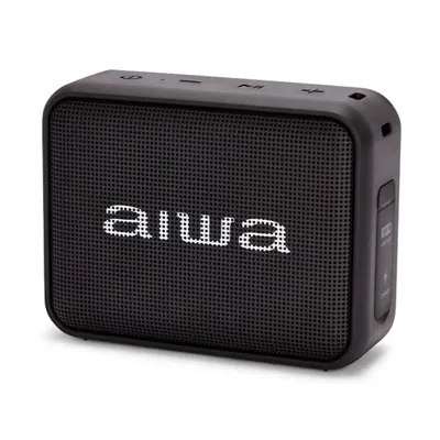 Obrázok produktu pre Aiwa BS-200BK čierny Bluetooth reproduktor TWS FM rádio IPX6 basový reproduktor 6W RMS